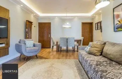 Vende-se luxuoso apartamento 3 quartos com suíte, 2 vagas, lareira, churrasqueir