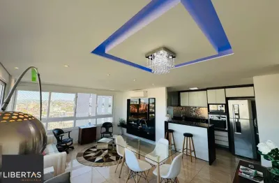 3 dormitórios, andar alto, mobiliado com lazer completo!