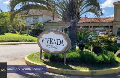 Casa em condominio com 4 dormitórios e duas vagas cobertas no 'vivenda ecoville'
