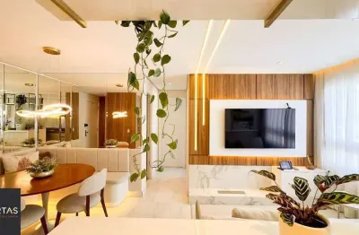 Apartamento mobiliado e equipado, andar alto, com churrasqueira – Jardim Lindóia