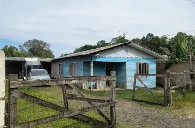 Casa de madeira 3 dormitórios terreno 14x28 metros berto círio nova santa rita