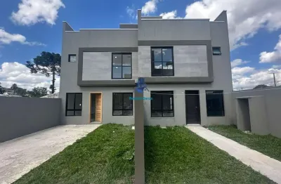 Sobrado novo à venda – 3 quartos, suíte, garagem e espaço verde no lindóia | curitiba