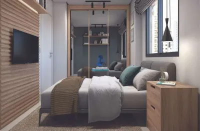 Última unidade à venda – studio 1 dormitório – centro, curitiba/pr