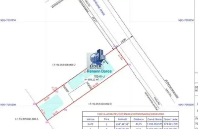 Terreno de 651m² à venda no abranches – aceita permuta e construção!