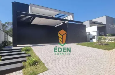 Casa com 3 suítes, sendo 1 master, 5 banheiros, garagem para 4 carros, à venda no condomínio alphaville nova esplanada iv, sorocaba/sp