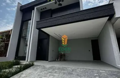 Casa de alto padrão com 3 suítes, 4 banheiros,  garagem para 4 carros, à venda no condomínio le france, aparecidinha, sorocaba/sp