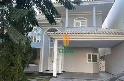 Casa de alto padrão com 4 suítes, sendo 1 master, 5 banheiros, garagem para 4 carros, à venda no condomínio residencial tivoli park, sorocaba/sp