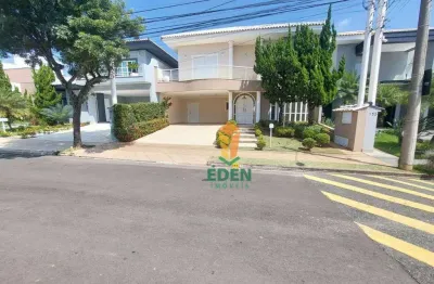 Casa de alto padrão com 3 suítes, 4 banheiros, garagem para 4 carros, à venda no condomínio sunset, parque campolim, sorocaba/sp