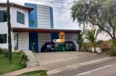 Casa com 3 quartos, sendo 2 suítes, garagem para 4 carros, à venda no condomínio golden park residence, sorocaba/sp