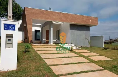 Casa térrea com 2 quartos, sendo 1 suíte, 4 banheiros, garagem para 2 carros, à venda e locação no condomínio riviera de santa cristina iii, itaí/sp