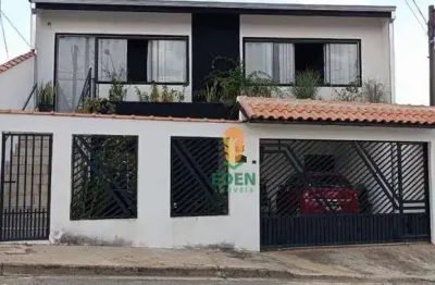 Casa para venda com salão no piso superior, sendo 3 quartos, 1 suíte, piscina na rua anton vargas, jardim húngares, sorocaba/sp