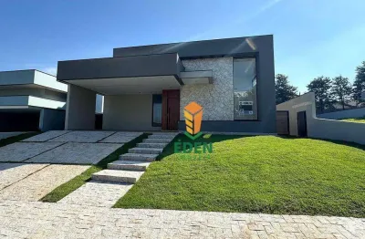 Casa de alto padrão com 3 suítes, 6 banheiros, garagem para 4 carros, à venda no condomínio portal dos bandeirantes ii, palmital, porto feliz/sp