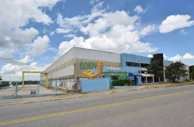 Galpão industrial com 24 mil metros quadrados, pé direito de 12m, ponte rolante, para locação na avenida hollingsworth, iporanga, sorocaba/sp