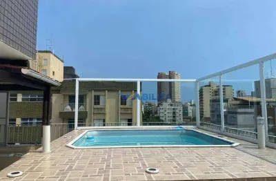 Cobertura à venda, 230 m² por r$ 600.000,00 - jardim três marias - guarujá/sp