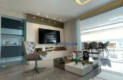 Espetacular apartamento no terrazzo - guarulhos (porteira fechada ) ( mobiliado ) 3 suítes mobiliado 3 vagas