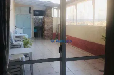 Cobertura com 3 dormitórios à venda, 99 m² por r$ 589.000,00 - cocaia - guarulhos/sp