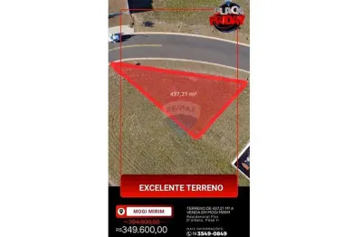 Terreno a venda em mogi mirim - residencial flor d'aldeia, fase ii - at: 437,21 m² - investimento r$ 350.000,00.