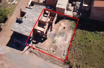 Terreno de 320 m² com casa em construção a venda  na área rural de  artur nogueira,