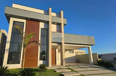 Casa nova com 4 suítes no tamboré jaguariúna - modernidade, segurança e lazer completo