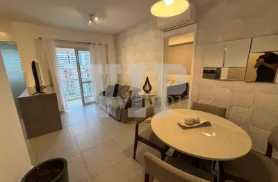 Apartamento moderno e totalmente mobiliado – 47m² | 1 dormitório suíte | boqueirão – santos