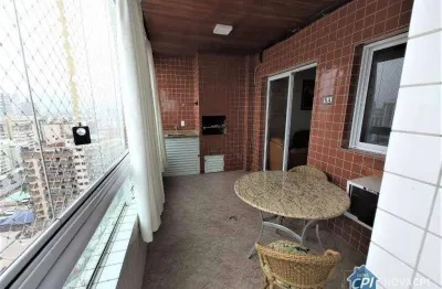 Apartamento com 3 quartos na vila guilhermina em praia grande/sp