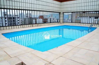 Cobertura com 3 dormitórios à venda, 250 m² por r$ 960.000,00 - vila guilhermina - praia grande/sp