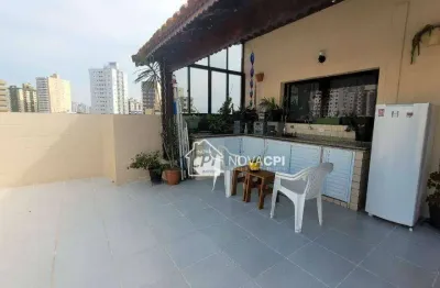 Cobertura à venda, 161 m² por r$ 480.000,00 - tupi - praia grande/sp