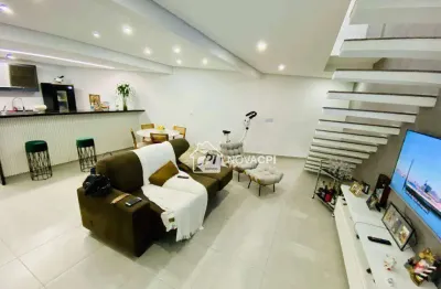 Sobrado à venda, 84 m² por r$ 405.000,00 - vilamar - praia grande/sp