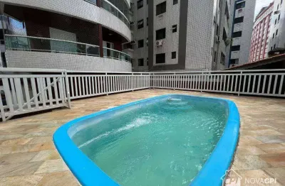 Apartamento com 2 quartos vila guilhermina em praia grande/sp