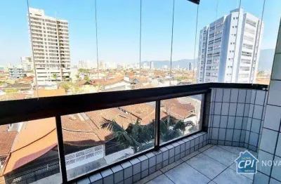 Apartamento com 2 quartos caiçara na praia grande/sp