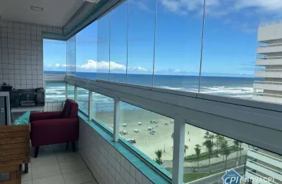 Apartamento em praia grande 2 quartos com vista mar