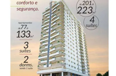 Apartamento com 2 quartos aviação em praia grande/sp