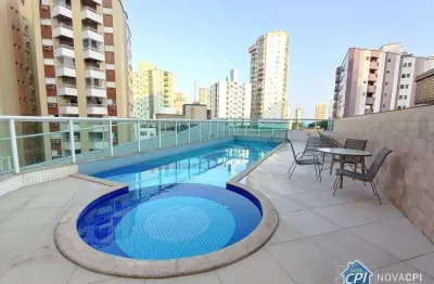 Apartamento com 2 quartos na guilhermina em praia grande/sp