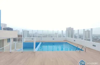 Apartamento com 2 quartos na guilhermina em praia grande/sp