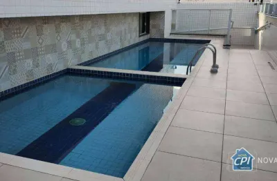 Apartamento com 2 quartos na guilhermina em praia grande/sp