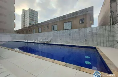 Apartamento com 2 quartos com 60m² na aviação em praia grande/sp