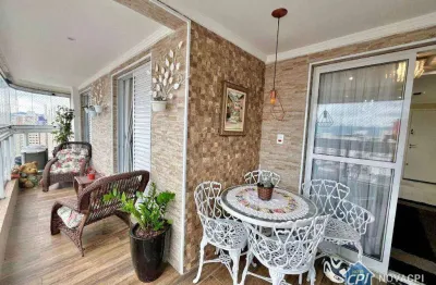 Apartamento vista mar com 2 quartos na aviação em praia grande/sp