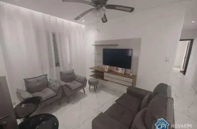 Apartamento mobiliado com 2 quartos na guilhermina em praia grande/sp