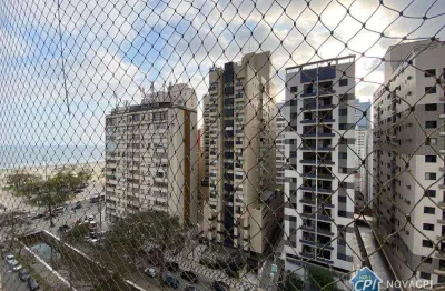 Apartamento com 3 quartos vista mar  à venda - gonzaga / santos