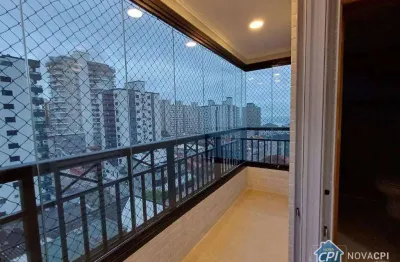 Apartamento vista mar com 2 quartos na guilhermina em praia grande/sp