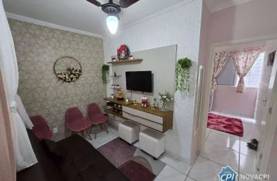 Apartamento mobiliado com 1 quarto na guilhermina em praia grande/sp