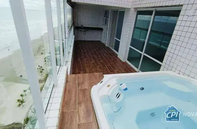 Cobertura com 3 quartos maracanã na praia grande/sp