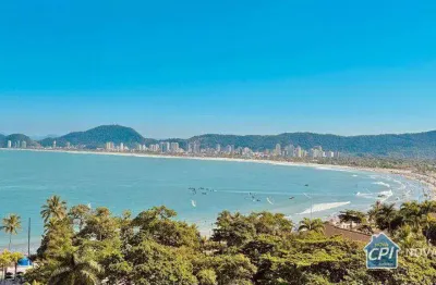 Apartamento de luxo no guarujá com vista para o mar, 3 suítes e varanda gourmet