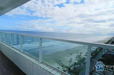 Apartamento vista mar com 3 quartos no balneário flórida em praia grande/sp