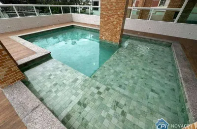 Apartamento com 2 quartos na vila guilhermina em praia grande/sp