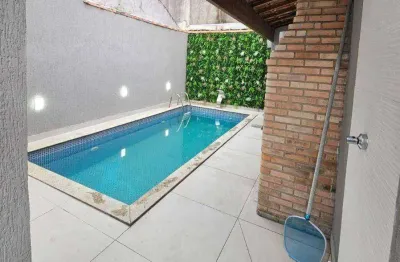 Excelente casa geminada à venda no bairro nova mirim, praia grande/sp
