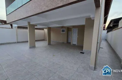 Casa sobreposta com 2 quartos no tude bastos em praia grande/sp