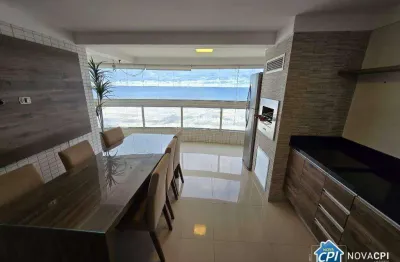 Apartamento vista mar com 194m² e 4 quartos na aviação em praia grande/sp