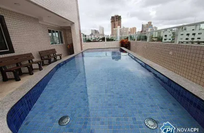 Apartamento vista mar com 2 quartos na vila guilhermina em praia grande/sp