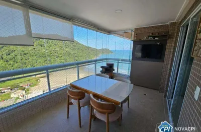 Apartamento vista mar com 3 quartos no canto do forte em praia grande/sp